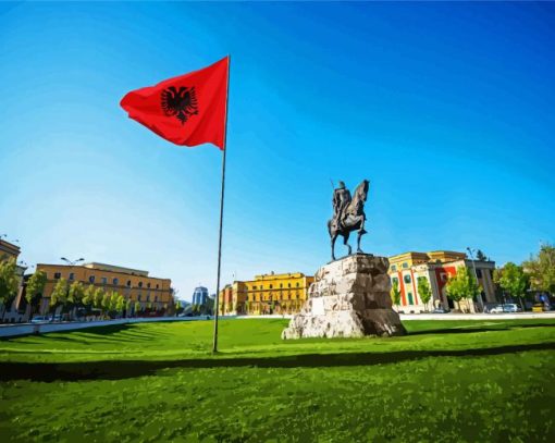 Skanderbeg Square paint by numbers