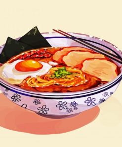 Spicy Ramen paint by numbers