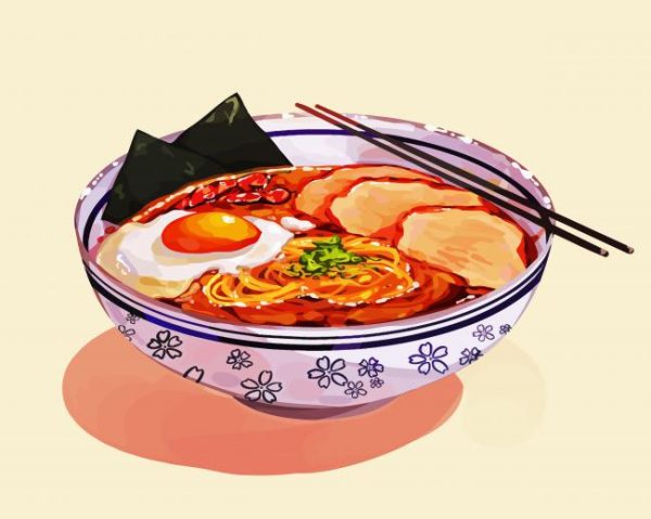 Spicy Ramen paint by numbers