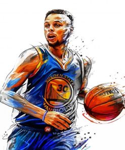 Stephen Curry Art paint by numbers