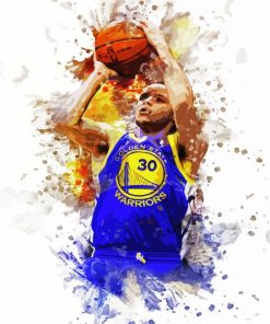 Stephen Curry Player Art Paint By Number