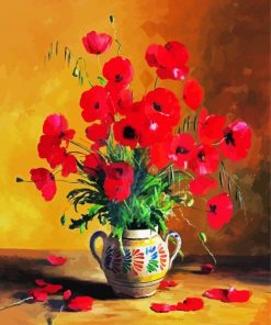 Stil Life Coquelicot Poppies Paint By Number