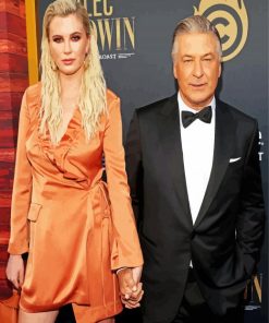 Stylish Hilaria And Alec Baldwin Paint By Number