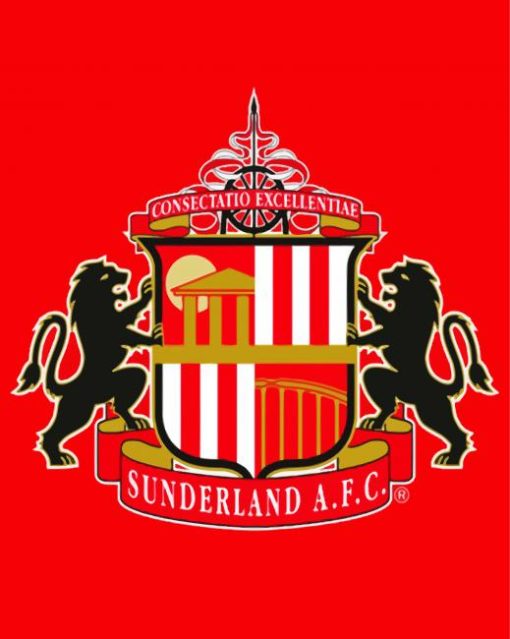 Sunderland A F C Logo paint by numbers