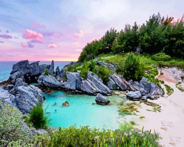 Sunrise Bermuda paint by numbers