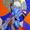 The Abstract Flutist paint by numbers