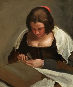 The Needlewoman Velazquez paint by numbers