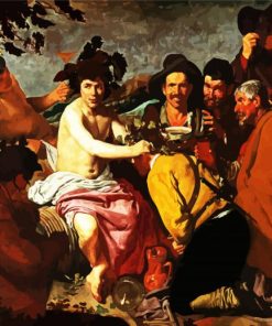 The Triumph of Bacchus By Diego Velazquez paint by numbers