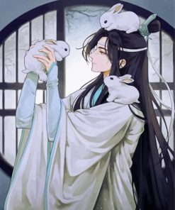 The Untamed Lan Wangji And Rabbits paint by numbers