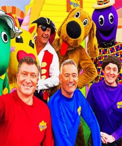 The Wiggles Group paint by numbers