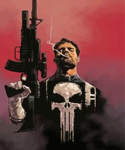 The Punisher paint by numbers