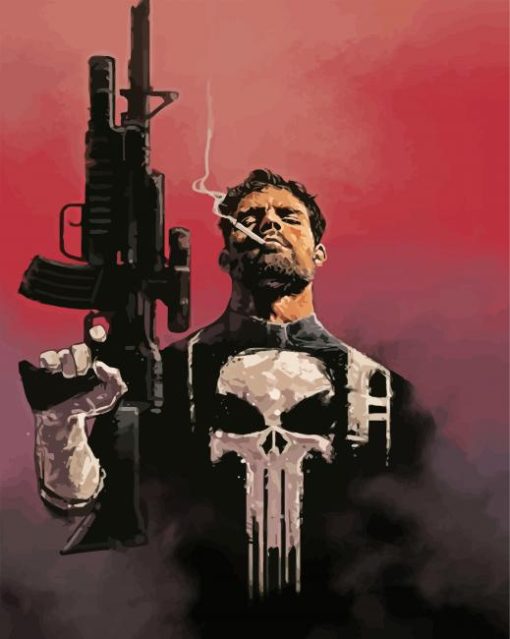 The Punisher paint by numbers