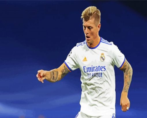 Toni kroos Real Madrid Player paint by numbers