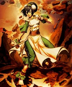 Toph Avatar paint by numbers