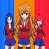 Toradora Characters Anime paint by numbers