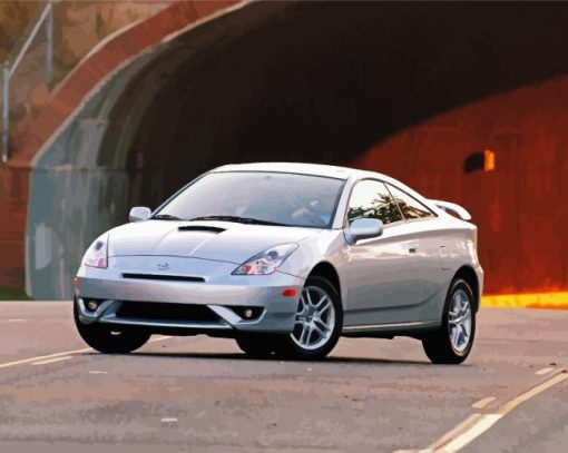 Toyota Celica paint by numbers