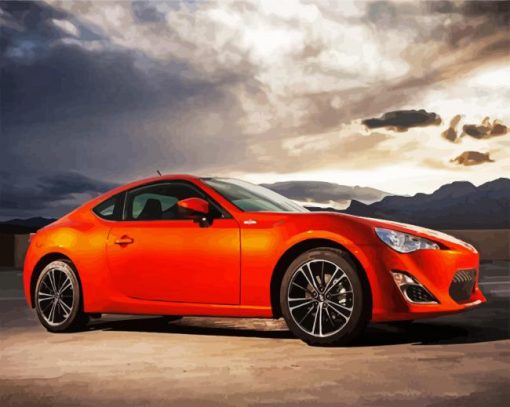 Toyota Sport Car paint by numbers