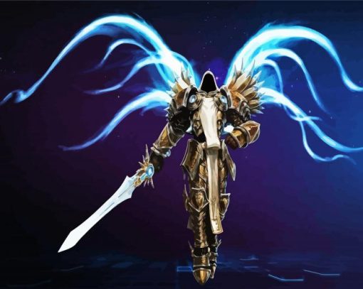 Tyrael Diablo Game Paint By Number