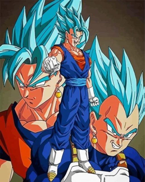 Vegito Anime Dragon Ball Paint By Number