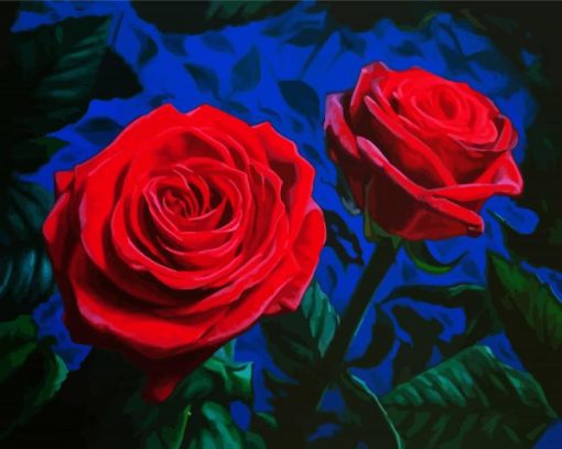 Velvet Roses paint by numbers