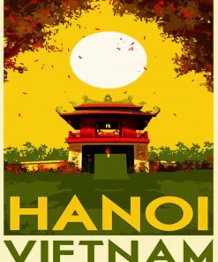 Vietnamese Hanoi Poster Paint By Number