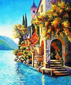 Villa Balbianello Art paint by numbers