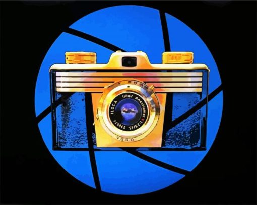 Vintage Camera paint by numbers