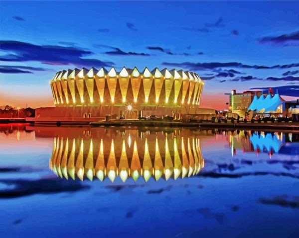 Virginia Hampton Coliseum paint by numbers
