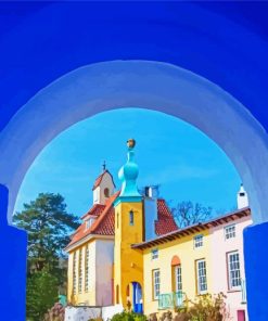 Wales Portmeirion paint by numbers