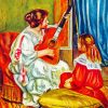 Woman With Guitar paint by numbers