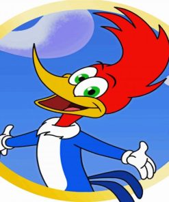 Woody Woodpecker paint by numbers