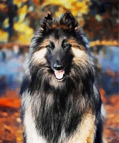 Aesthetic Belgian Tervuren paint by numbers