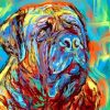 Aesthetic Bullmastiff Illustration paint by numbers