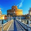 Aesthetic Castel Sant Angelo Vatican paint by numbers