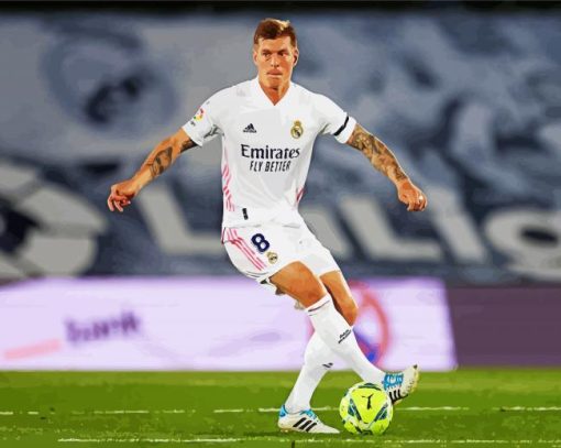 Aesthetic Toni Kroos Player paint by numbers