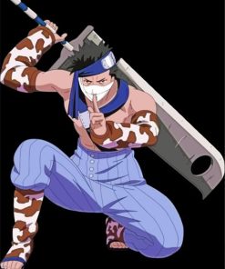 Aesthetic Zabuza Momochi Anime paint by numbers