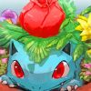 Aesthetic Bulbasaur Anime Art paint by numbers