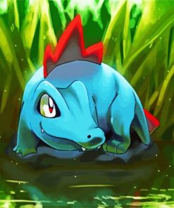 Aesthetic Totodile Paint By Number