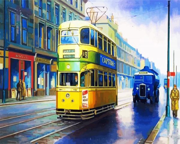 Aesthetic Tram Paint By Number