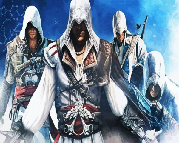 Assassin's Creed Character paint by numbers