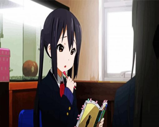 Azusa Nakano Anime Character paint by numbers