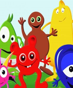 Babblarna Kids Cartoon Paint By Number