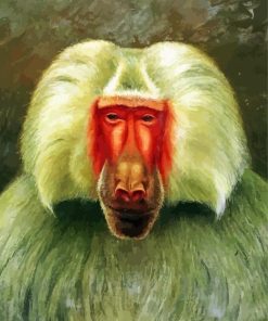 Baboon Art paint by numbers