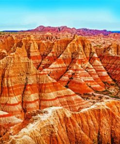 Badlands National Park South Dakota paint by numbers