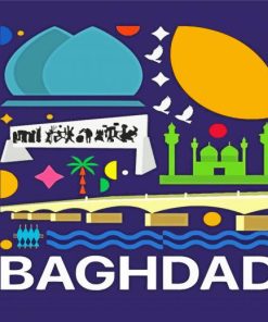 Baghdad City Poster Paint By Number