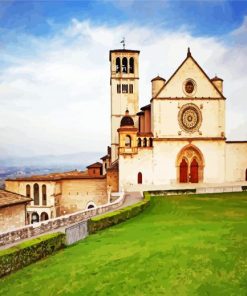 Basilica of San Francesco d Assisi Italy paint by numbers