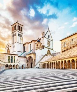 Basilica of San Francesco d Assisi in Italy paint by numbers