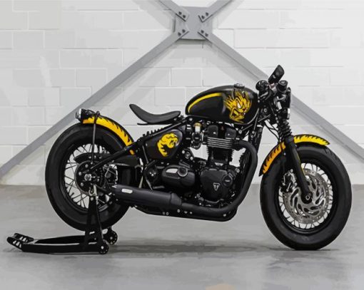 Black and Yellow Triumph paint by numbers