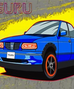 Blue Nissan Tsuru Car Paint By Number