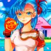 Bulma Dragon Ball Anime paint by numbers